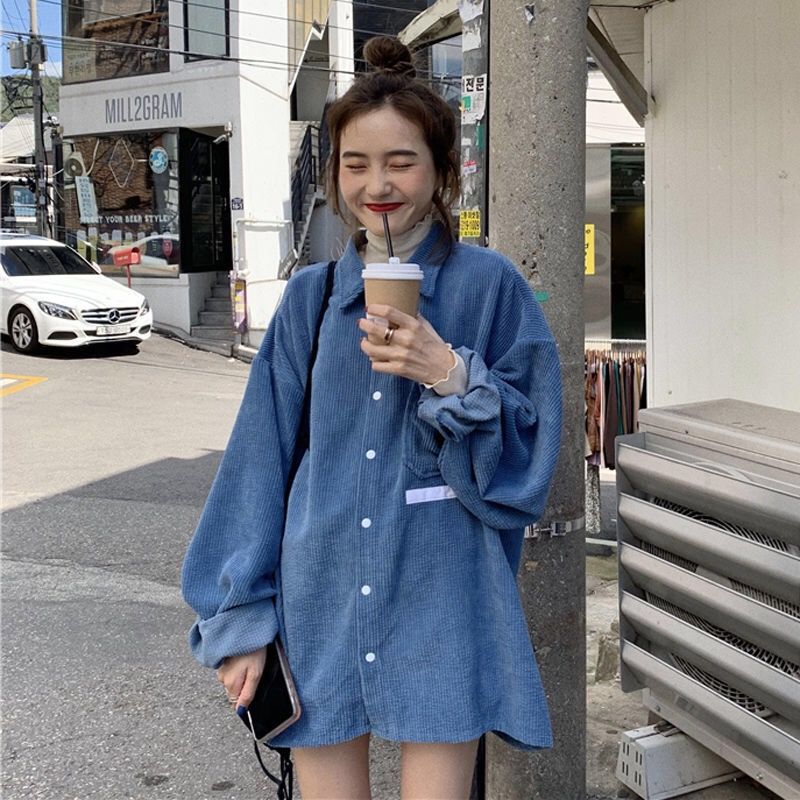 Shirt jacket women's design niche early autumn salt tops retro Japanese outer wear versatile early autumn long-sleeved shirts