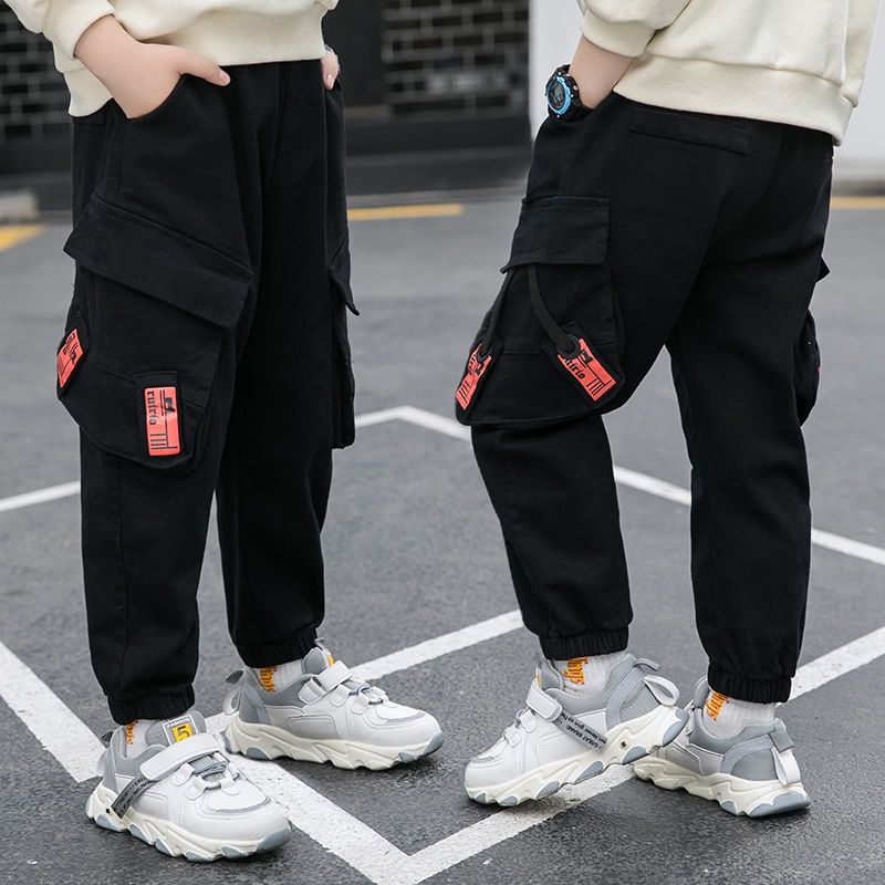 Children's wear boys' casual pants children's trousers overalls new autumn / winter 2020 Zhongda children's foreign style Korean version loose