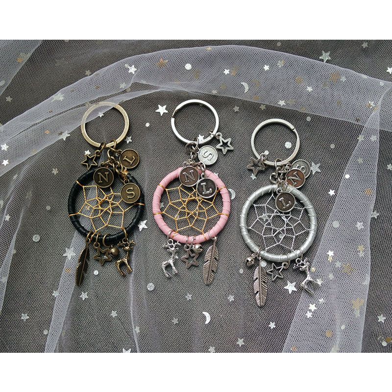 印第安捕梦网钥匙扣材料diy森系车挂入门ins手工制作祝福节日礼物 9月30日发完 虎窝拼