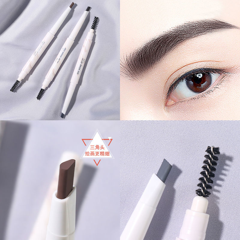 雙頭旋轉眉筆防水防汗自然持久不容易脫色畫眉粉女正品平價初學者
