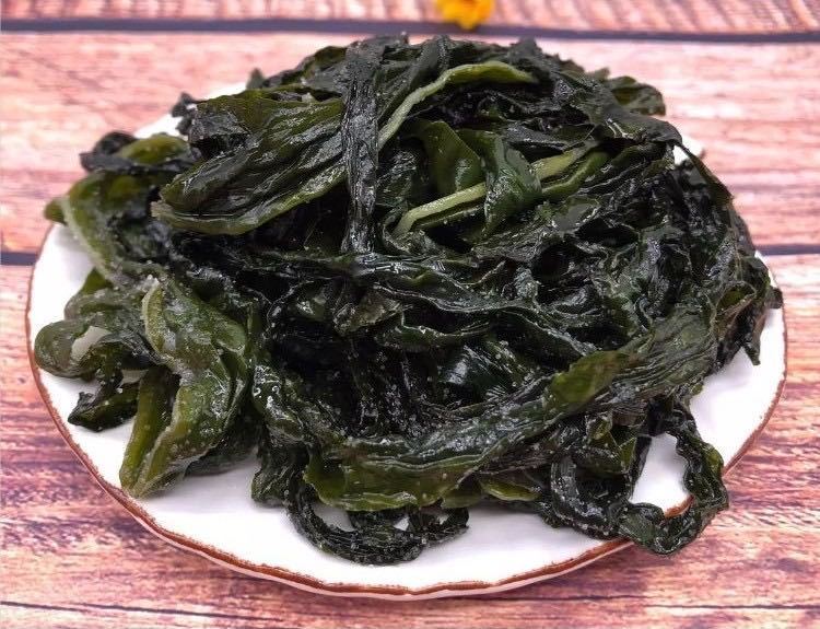 盐渍裙带菜海藻菜鲜嫩海带叶凉拌菜海带芽裙带叶火锅食材
