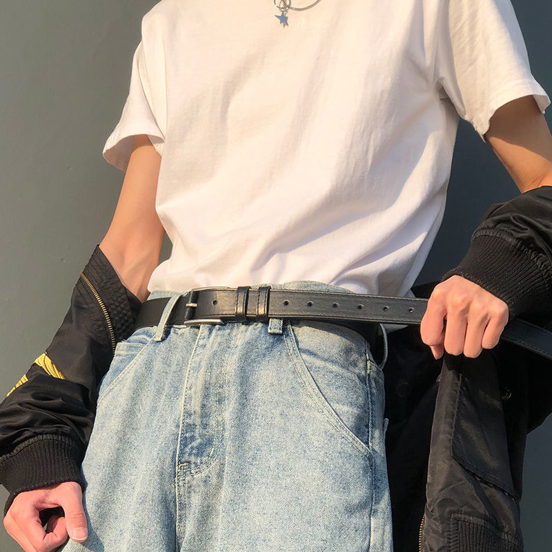 潮流做旧复古风皮带男时尚个性年轻人裤腰带简约百搭韩版学生韩国