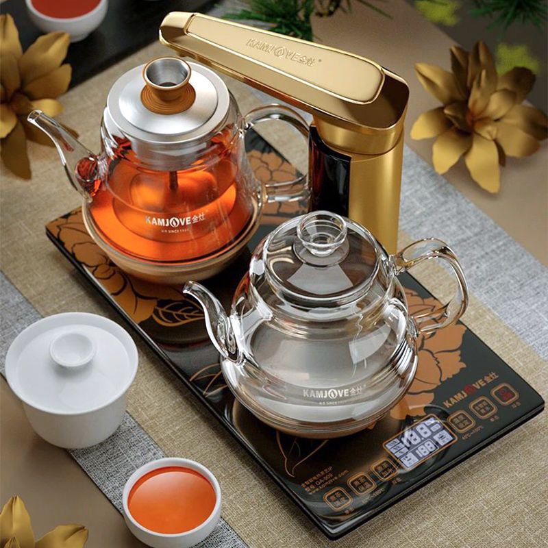 金灶ga-909自动上水电热水壶电茶炉煮茶器套装烧水壶保温一体家用-领