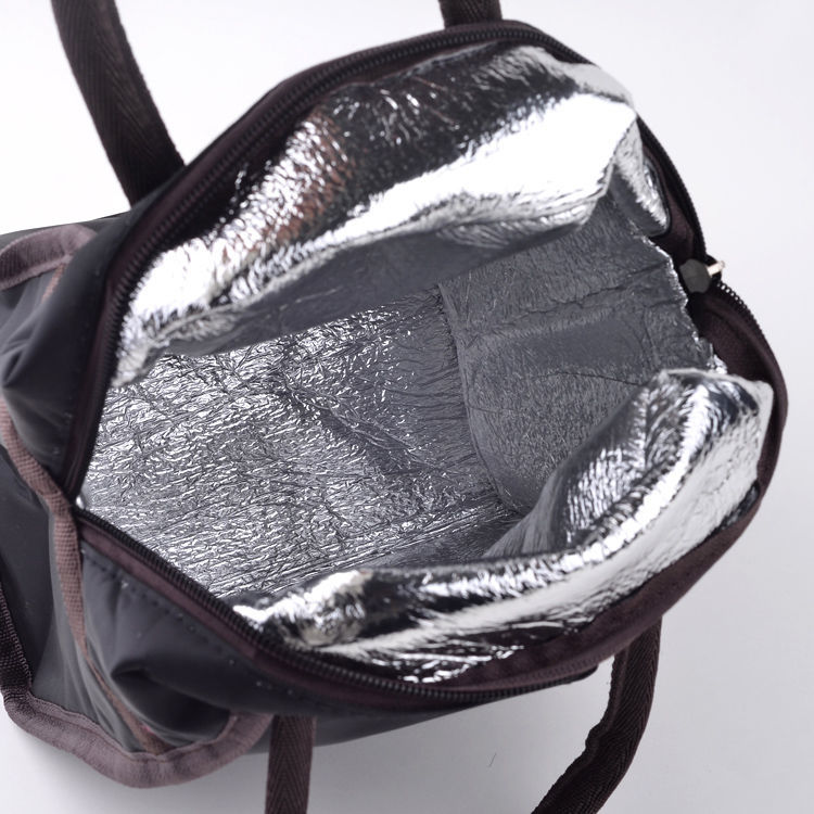 上班带饭包铝箔保温鲜袋手提便当包加厚简约饭袋时尚外出饭盒袋子