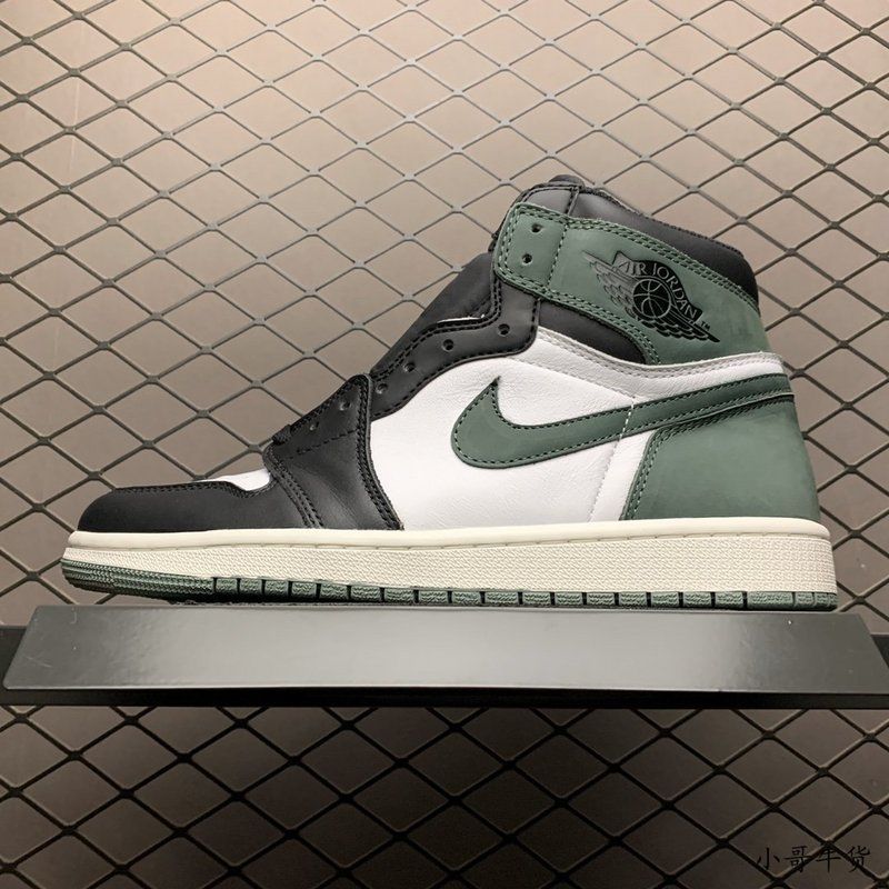 【og纯原】2020新款 乔1 aj1六冠王墨绿高帮男女休闲鞋