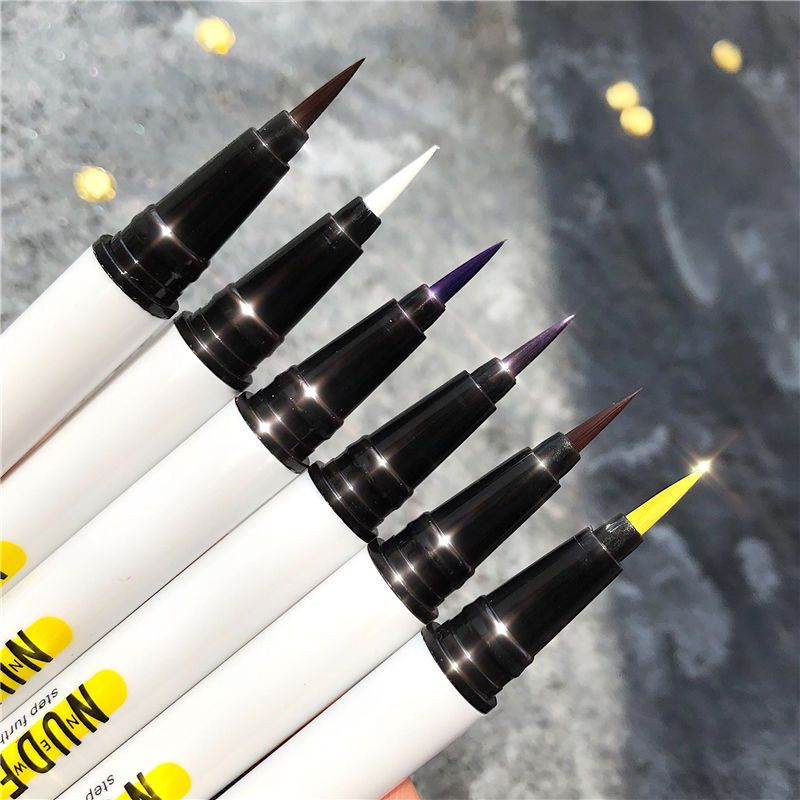 Little Ao Ao Ding Eyeliner Pen Pen waterproof not dyed color white Li Jiaqi novice beginner official website authentic