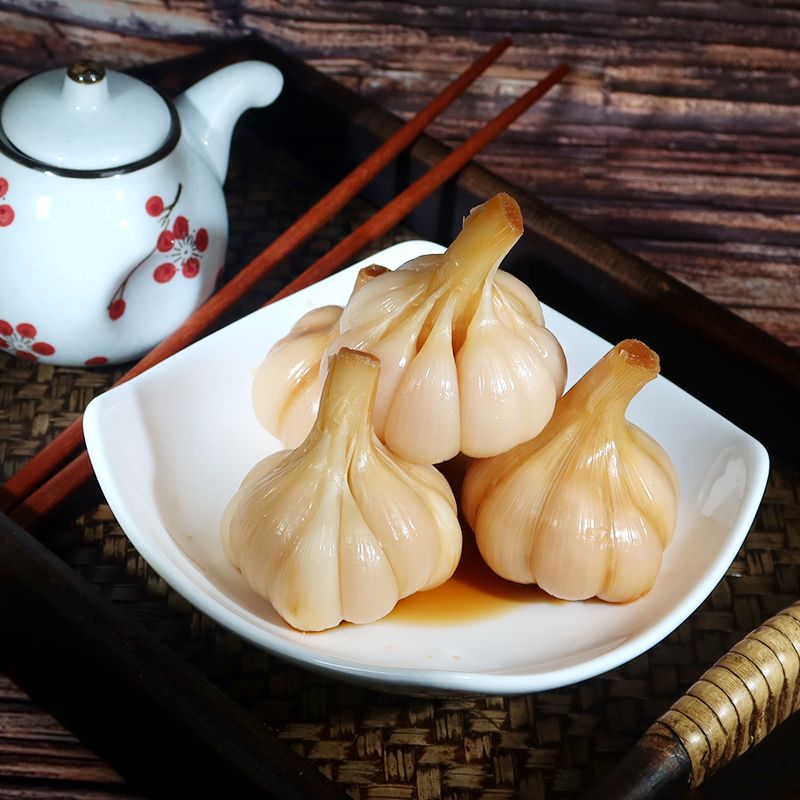 糖蒜5斤安徽特产美食下酒菜下饭酱菜咸香蒜头新鲜大蒜醋泡蒜头1斤