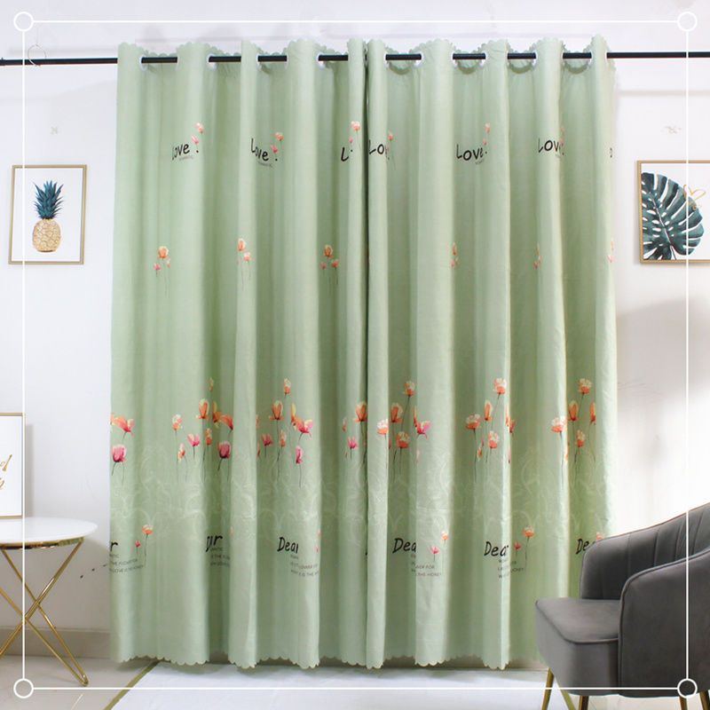 Curtain products simple modern rental short window small curtain shading bedroom dormitory free punching special price