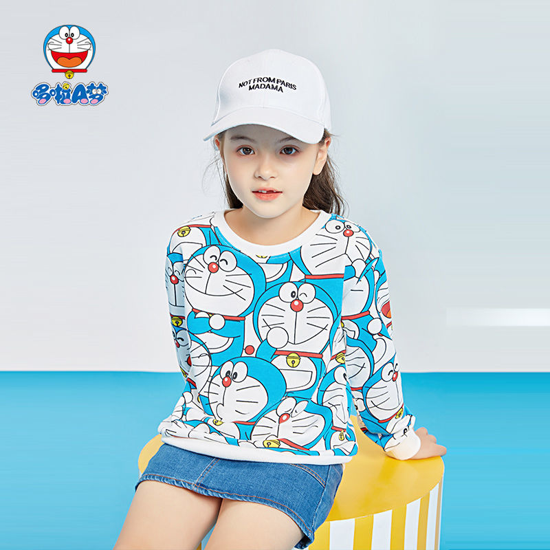 Doraemon fall 2020 new men's, big boys and girls' sweater Korean top