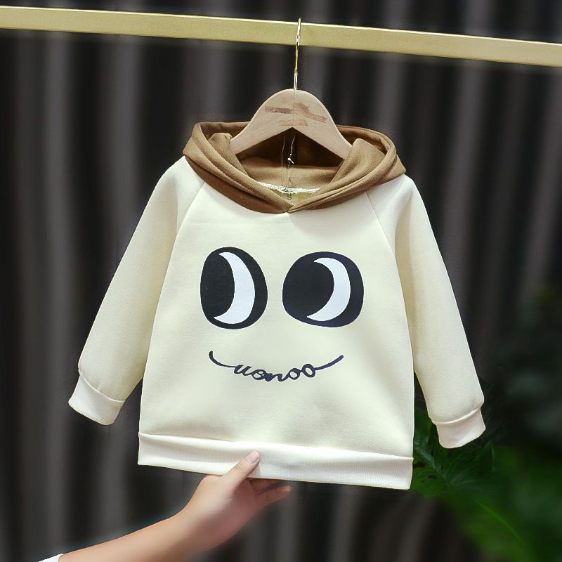 Children's wear boys and girls autumn and winter wear Plush thickened sweater 2020 new style children's foreign style top children's coat