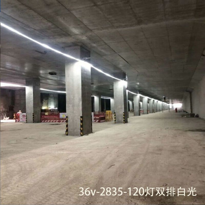 24v36v低压LED灯带一卷100米2835-5050工地下室隧道照明工程白光