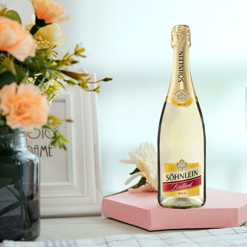 小芳推荐 德国原瓶进口汉凯君来双支起泡酒气泡酒750ml*2瓶