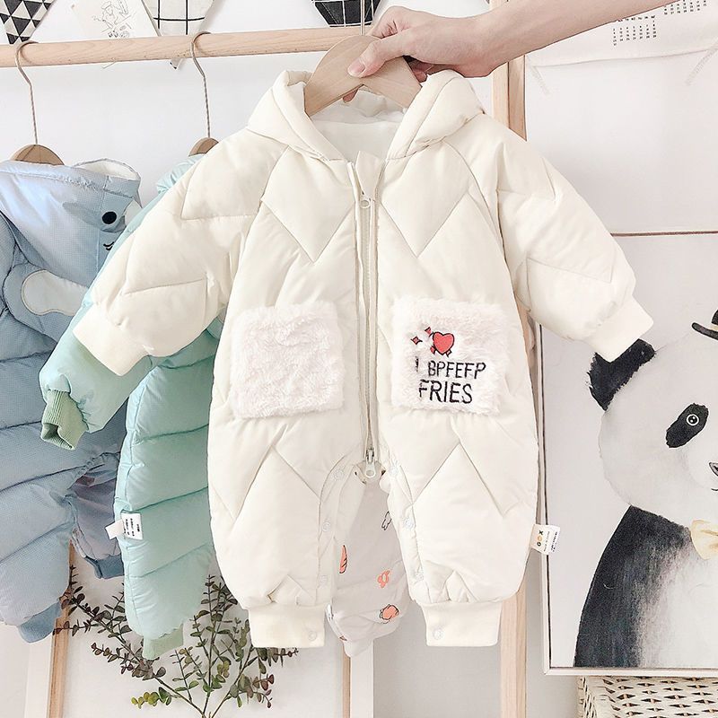 88617-婴儿连体衣冬装加厚加绒超萌网红新生儿衣服女宝宝保暖外出抱爬服-详情图