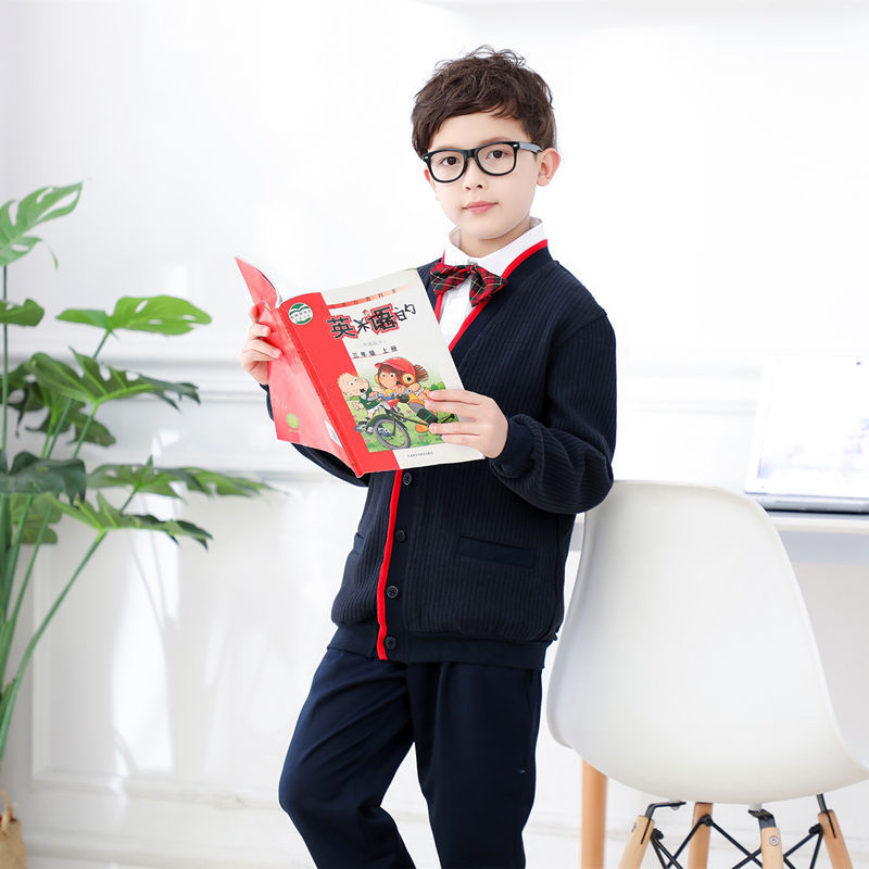 Shenzhen Uniform primary school uniform men's autumn and winter dress matching a single pair of trousers authentic