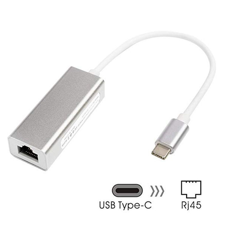 type-c千兆有线网卡转rj45扩张分线转接器 usb c扩展坞免驱动