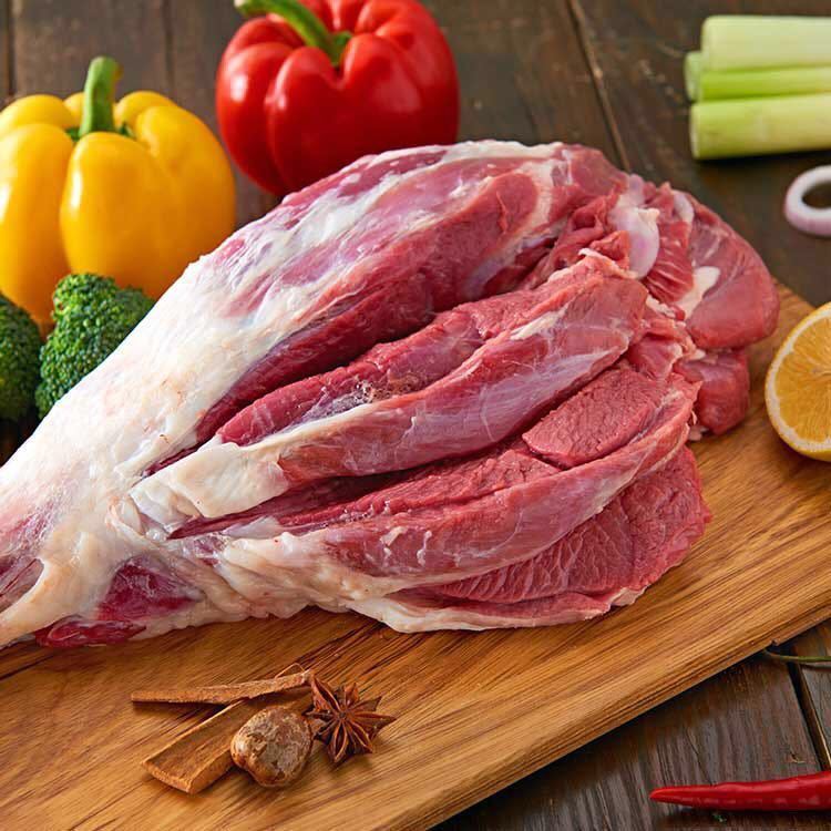 伊清鲜去骨羊腿肉包5斤清真内蒙牧场羊后腿肉原切羊排羊蝎子2斤