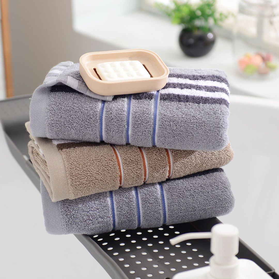 High grade men's bath towel pure cotton wash face and shower exercise can't absorb water and hair, adult lengthen and thicken