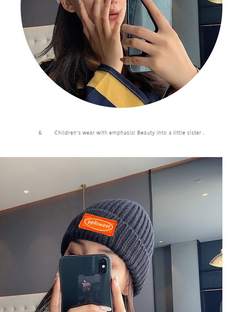 Dam beanie mössa i ulla för höst och vinter varm och stilren_voghion.com