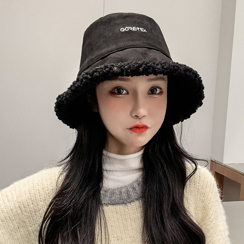 Fisherman's hat children autumn and winter fashion ins new versatile Korean version round face big face thin winter female style warm