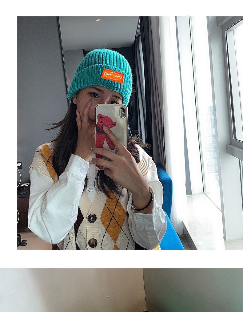Dam beanie mössa i ulla för höst och vinter varm och stilren_voghion.com
