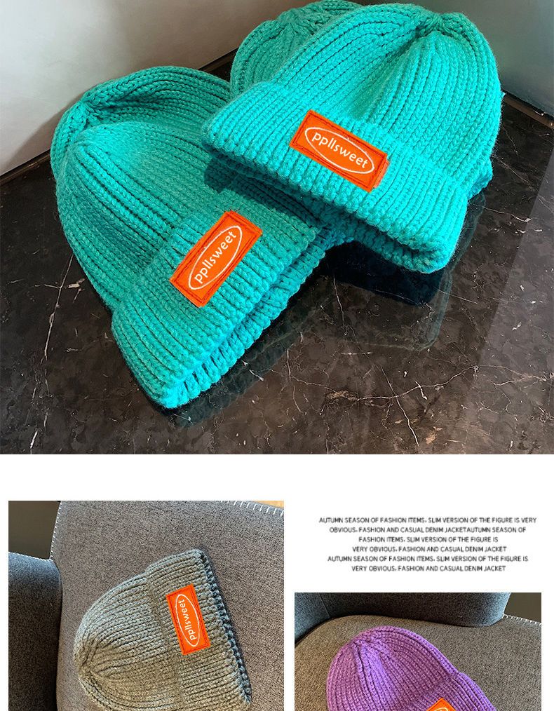 Dam beanie mössa i ulla för höst och vinter varm och stilren_voghion.com