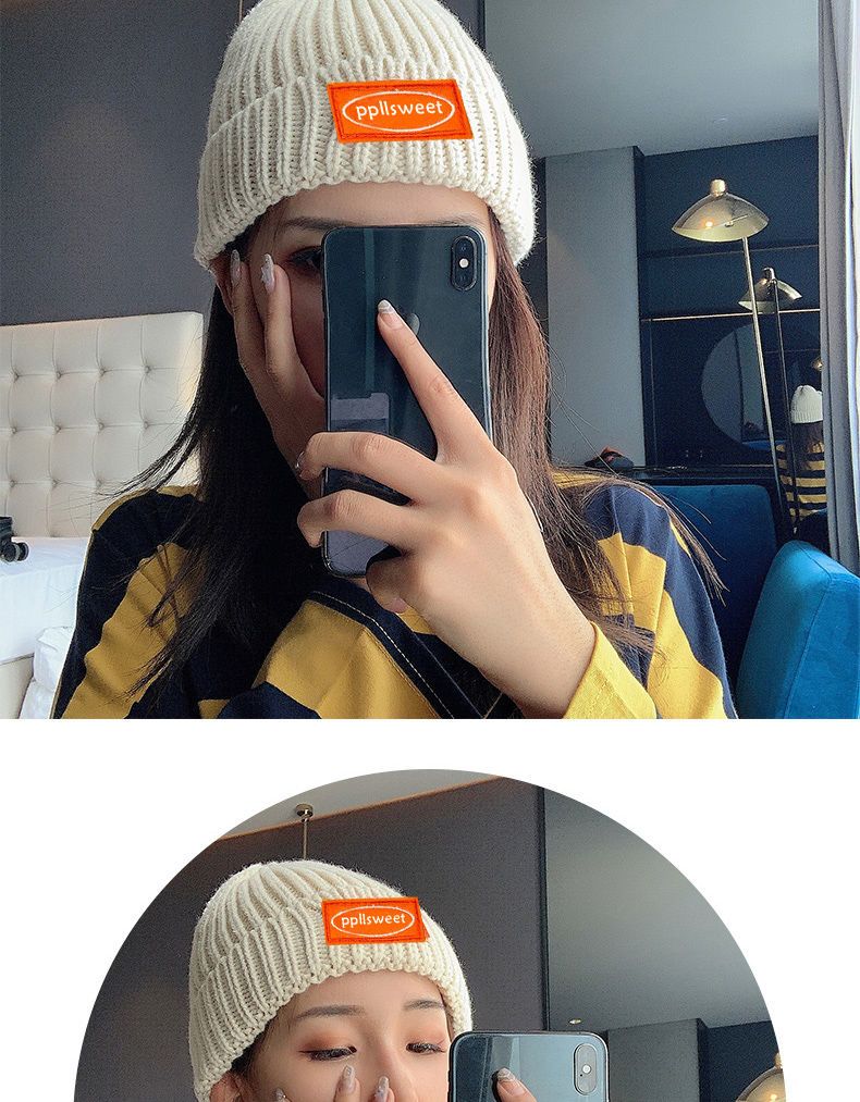 Dam beanie mössa i ulla för höst och vinter varm och stilren_voghion.com