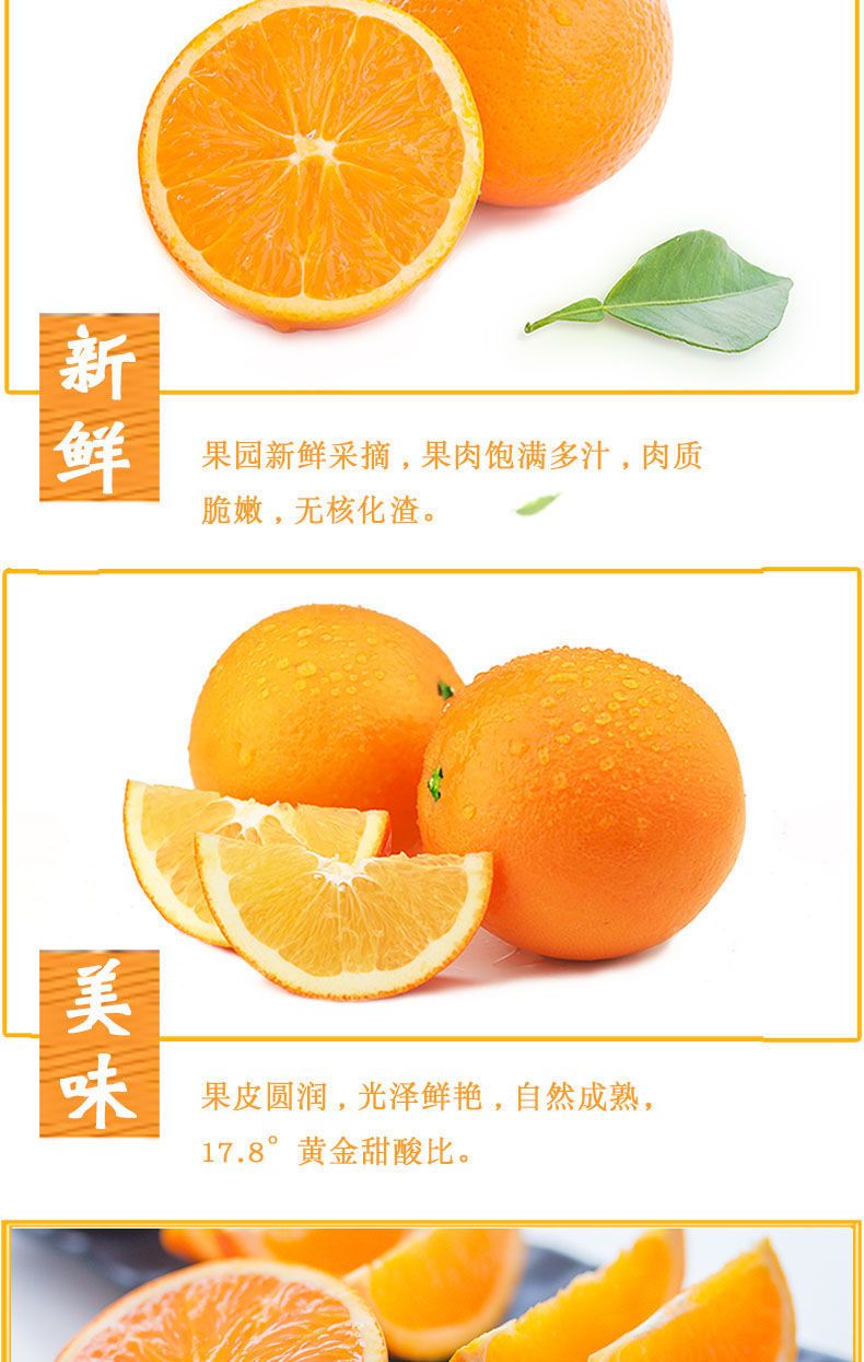 【批发价】四川冰糖橙脐橙橙子新鲜水果薄皮超甜