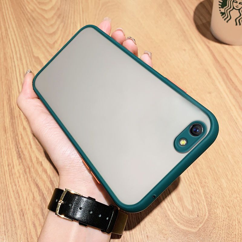 oppoa57 a57t手机壳女款防摔磨砂全包摄像头简约透明男网红亲肤感-领