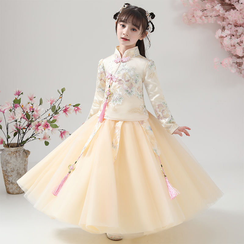 Hanfu girls summer suit FAIRY DRESS Chinese style children's ancient dress spring and autumn princess skirt little girl skirt