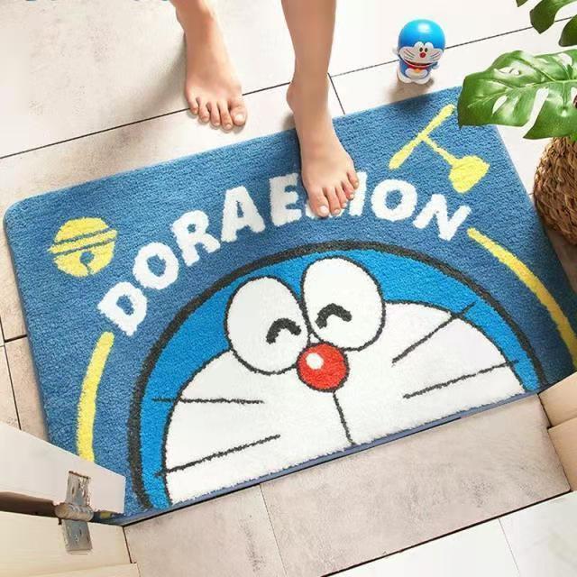 Cartoon cute bathroom toilet absorbent mat toilet door bedroom carpet household door mat anti slip mat