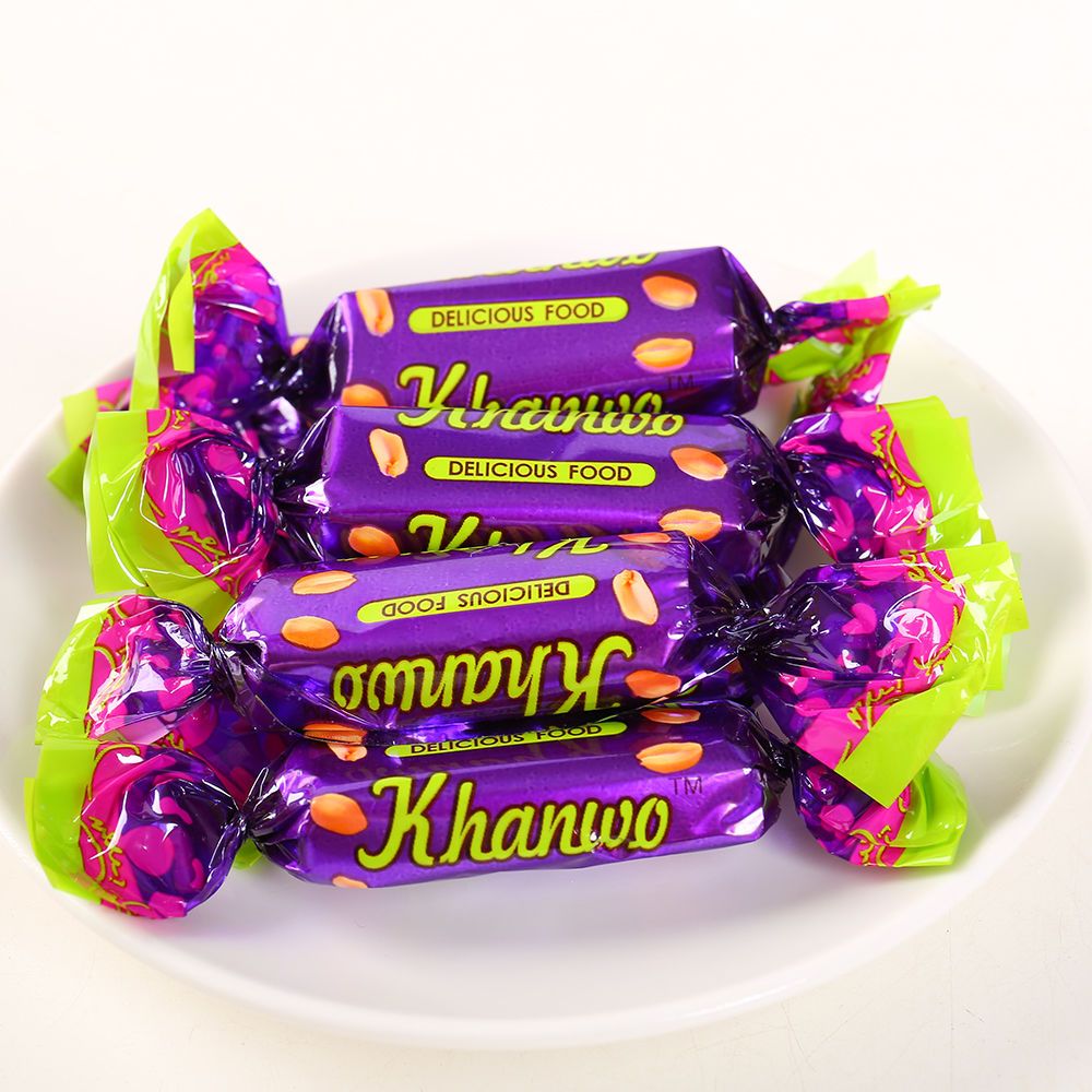 3斤实惠俄罗斯紫皮糖国产风味夹心巧克力年货糖果零食100g