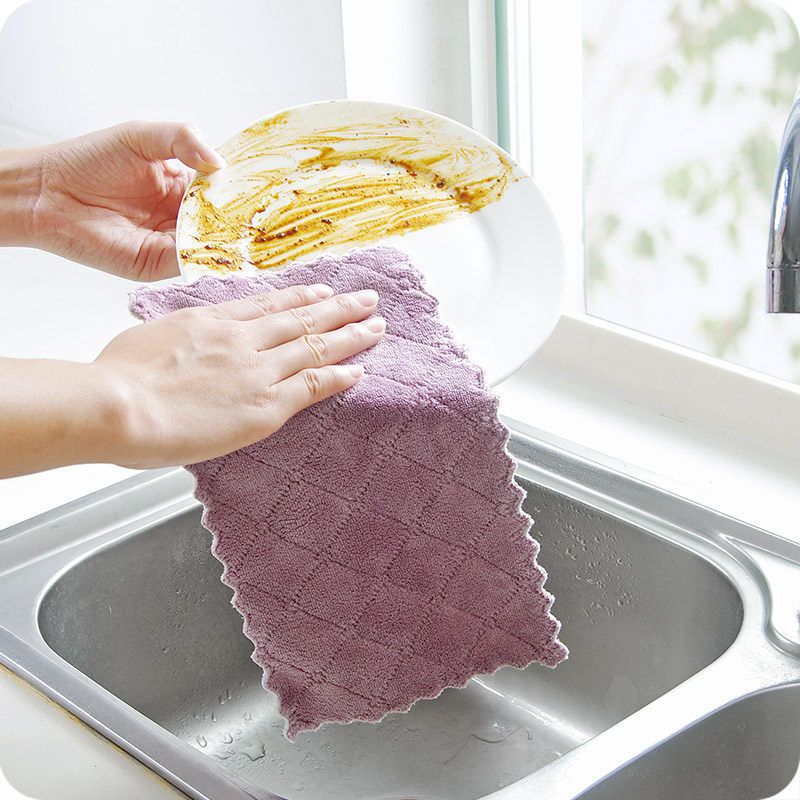 洗碗布大号抹布厨房擦手擦桌擦碗吸水百洁布巾加厚清洁毛巾