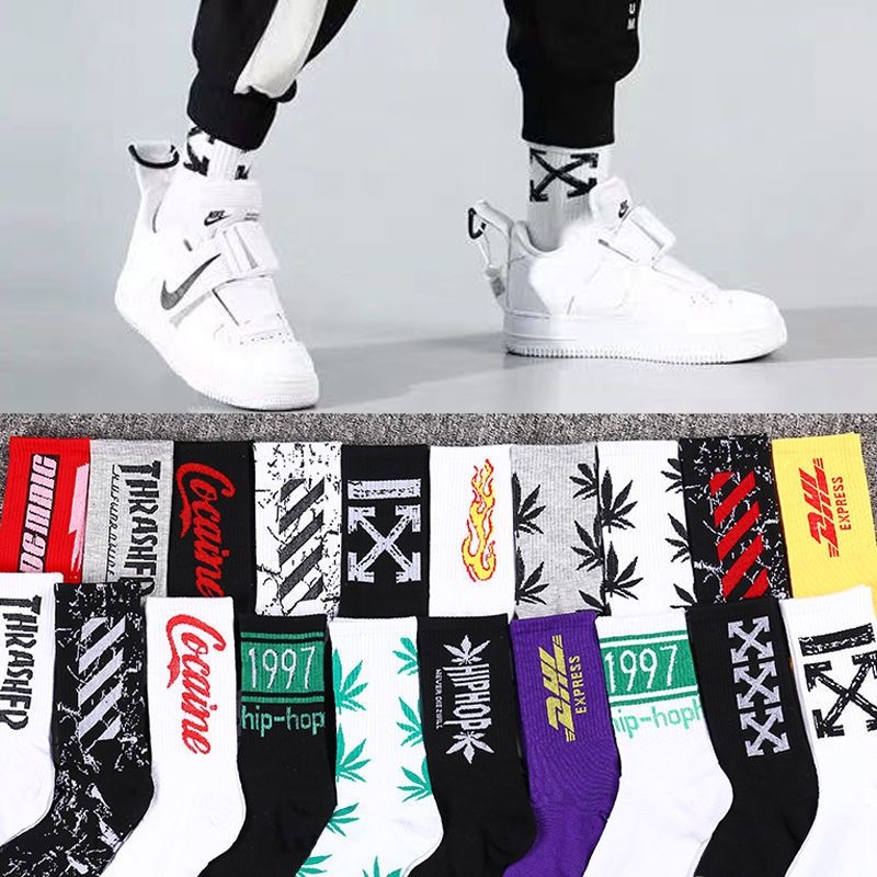 Socks men's stockings, socks, hip hop street basketball socks, stockings, autumn and winter thick cotton socks