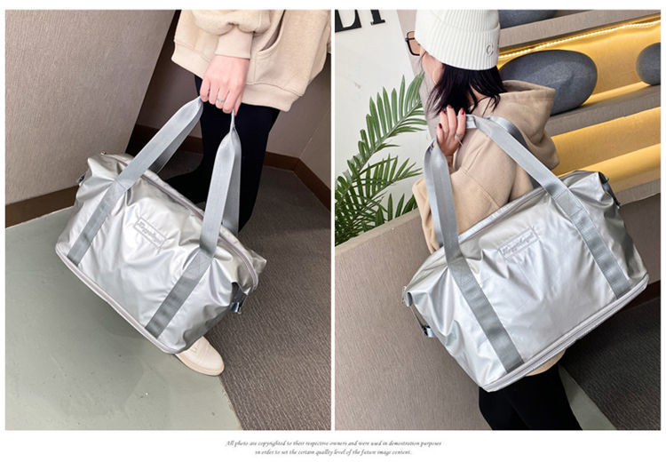 旅行包女手提包行李袋女登机包女健身包韩版轻便扩展短途出行李包