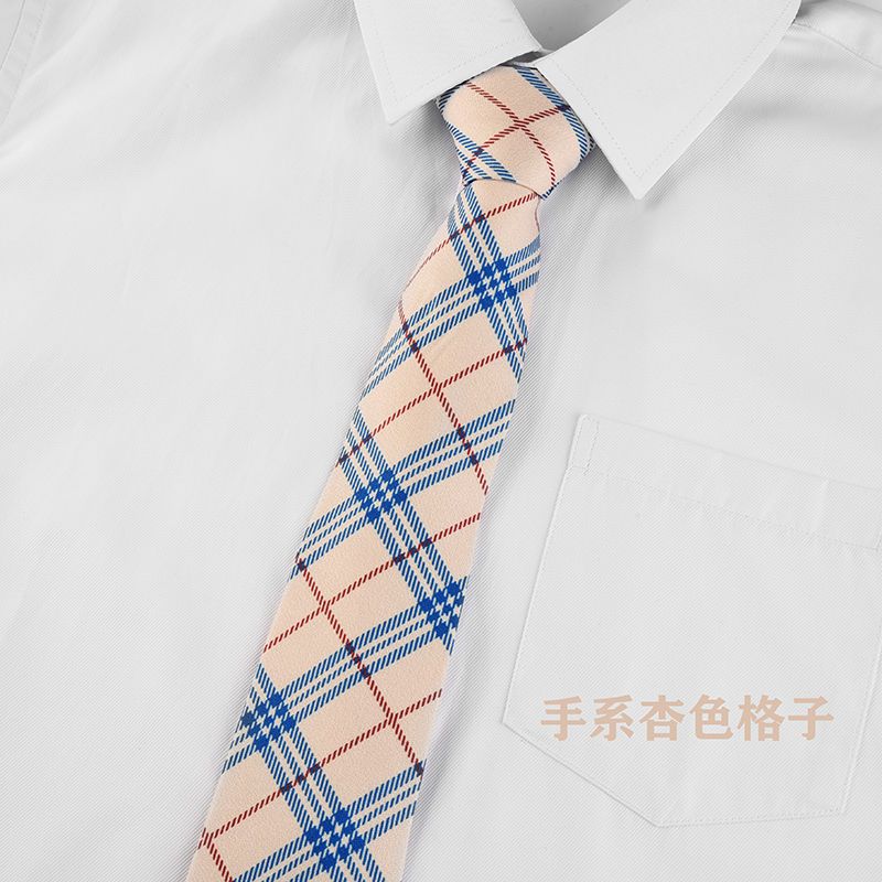 Japanese DK tie men's JK uniform Plaid Shirt school uniform women's College style Korean retro fashion