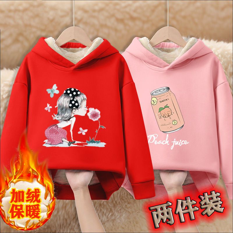 Children's wear girls' cashmere sweater foreign style big children's spring and autumn thickened cashmere top children's new autumn fashion