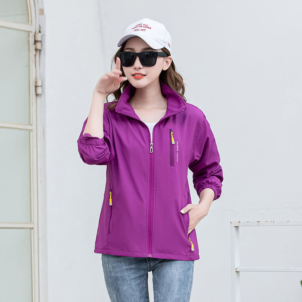 Autumn and winter Plush New Women's coat youth solid color outdoor leisure quick drying warm sports jacket loose coat
