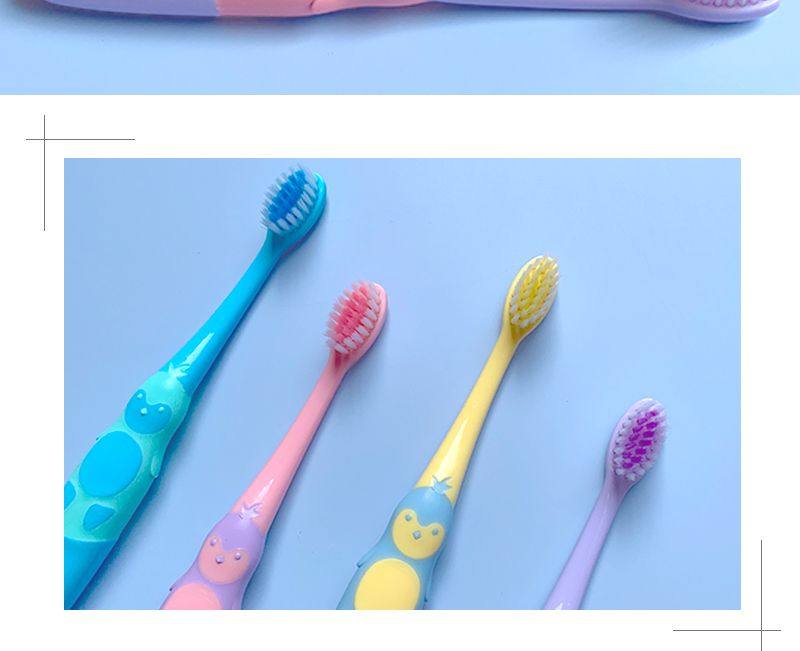 儿童牙刷软毛3-5-6-10岁以上学生换牙期宝宝幼儿护齿卡通牙刷套餐