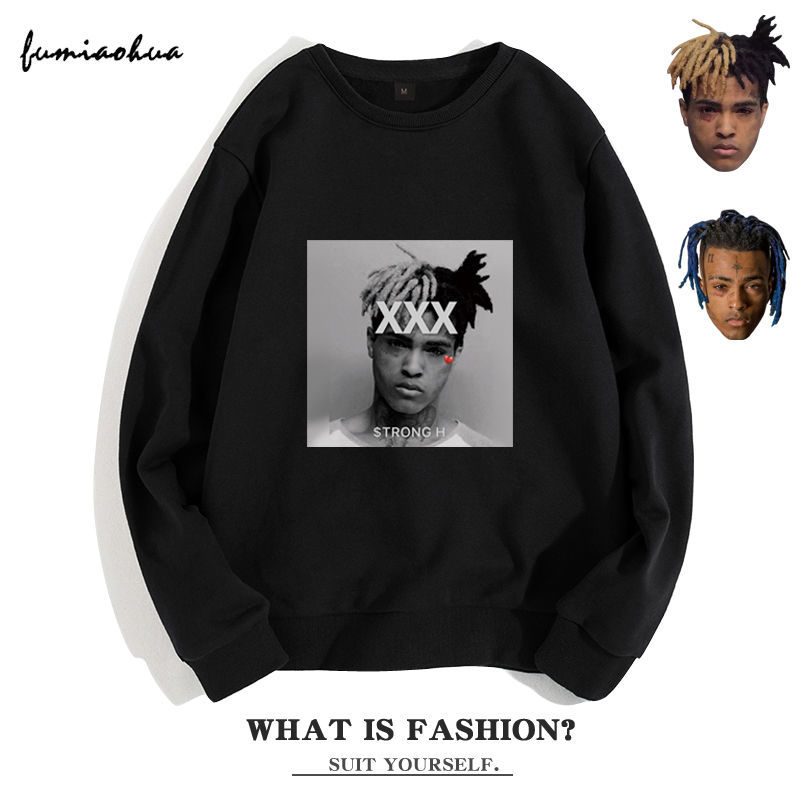 xxxtentacion头像中国有嘻哈布瑞吉bridge同款衣服rap连帽男卫衣