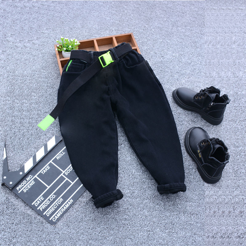 男童牛仔褲秋裝2023年新款洋氣春秋款兒童褲子長褲韓版寶寶休閒潮