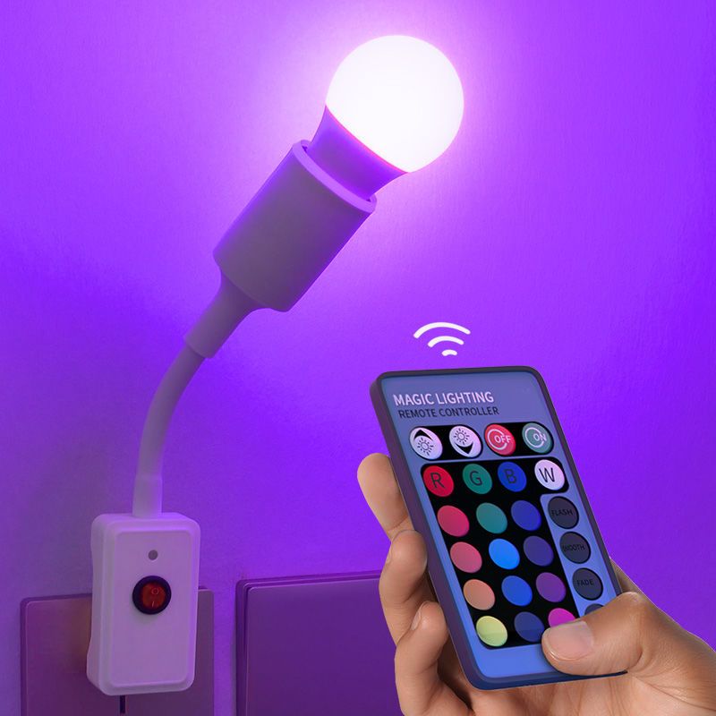 Net red LED colorful atmosphere atmosphere socket socket night light tiktok with the same purple blue background personality photo lamp