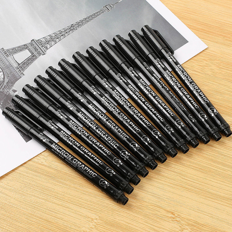 广纳针管笔8050防水勾线笔美甲漫画高达边线动漫设计手绘勾边图笔