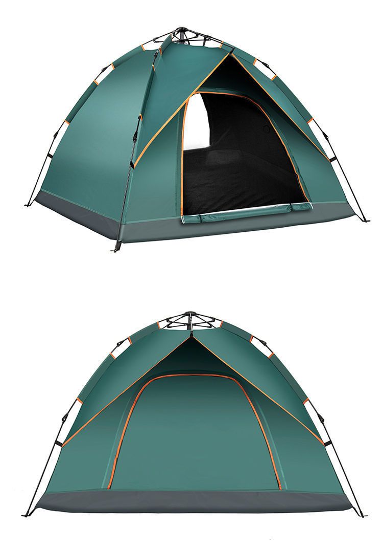 全自动户外帐篷液压折叠防水3-4人双人野外2人防暴雨野营露营旅游