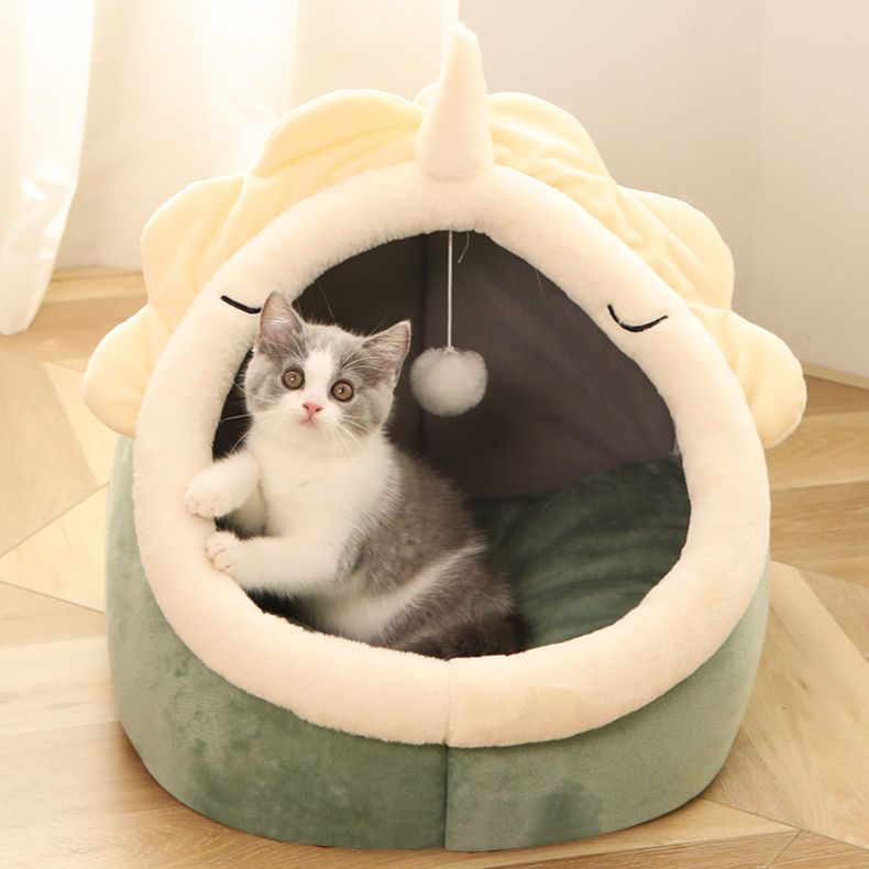 Cat's nest dog's nest warm in winter large removable four seasons universal bed semi closed pet house villa