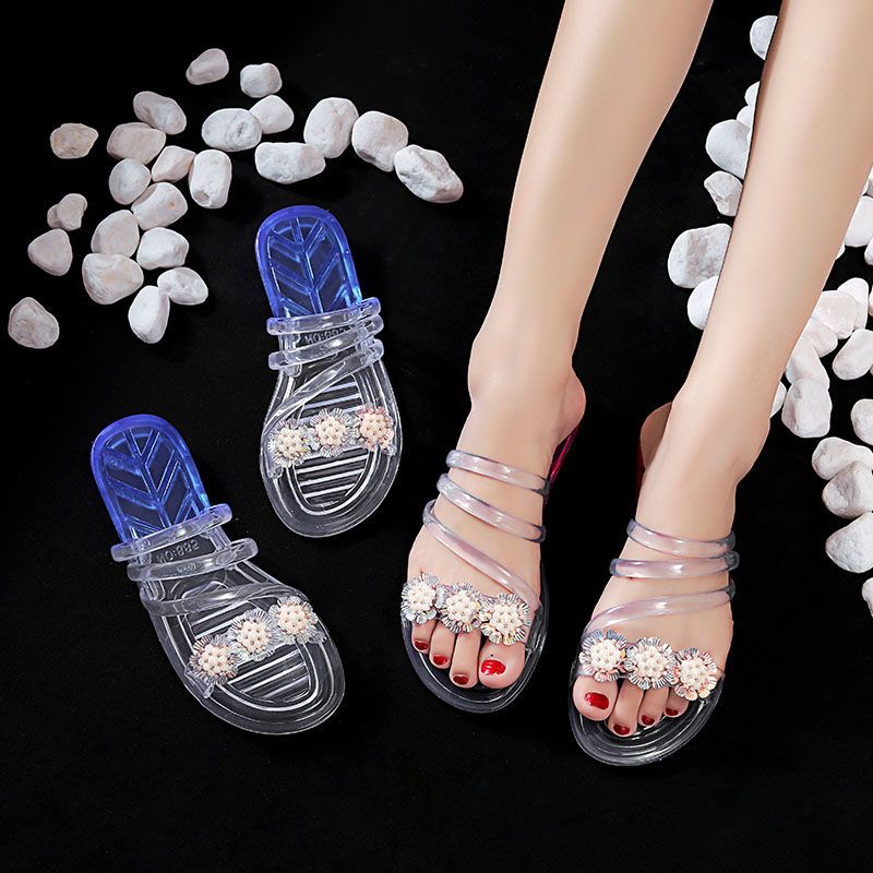 Slippers women's summer net infrared wear Korean version of casual all-match parent-child students indoor and outdoor home non-slip soft bottom sandals and slippers