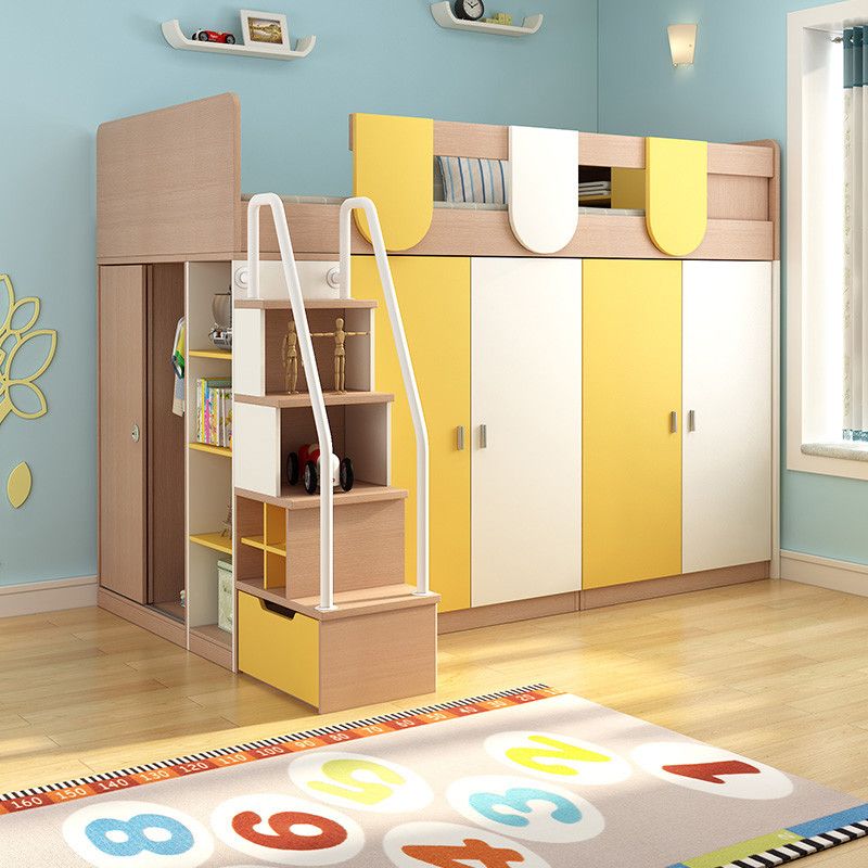 多功能高低床儿童家具带书桌衣柜高架组合床小户型子母床上床下