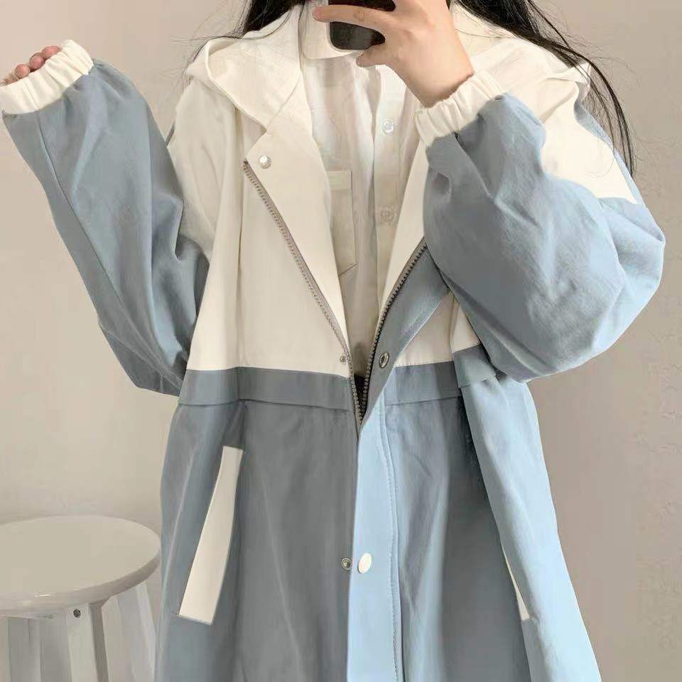 College style Korean version 2021 Spring and Autumn New Versatile Workwear for Female Students Loose casual ins Retro Hong Kong Style Coat