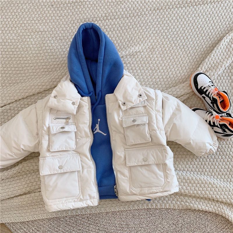 Boys and girls Jumpman Plush embroidered sweater