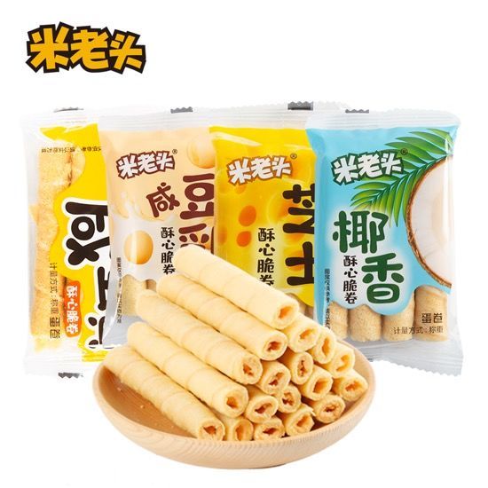 米老头其他休闲零食怎么样 米老头的咸蛋黄蛋卷绝绝子好吧_什么值得买