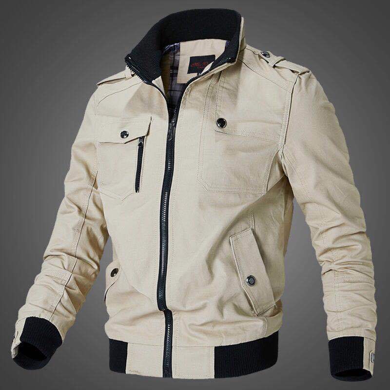 Jackets for men 2022 new spring and autumn Korean style pure cotton jackets for young and middle-aged men's jackets men's casual workwear jackets